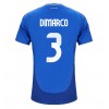 Italien Federico Dimarco #3 Heimtrikot EM 2024 Kurzarm